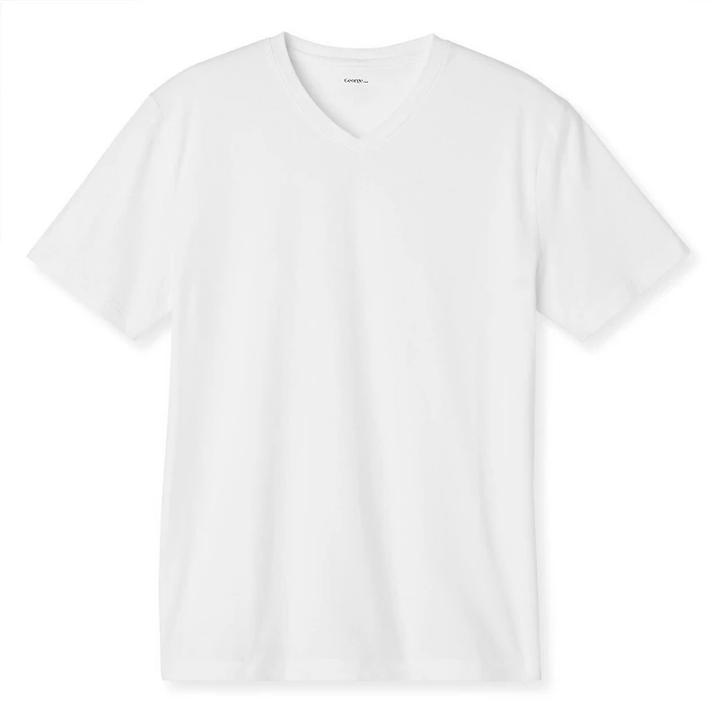 T-shirt extensible George pour hommes à encolure en V