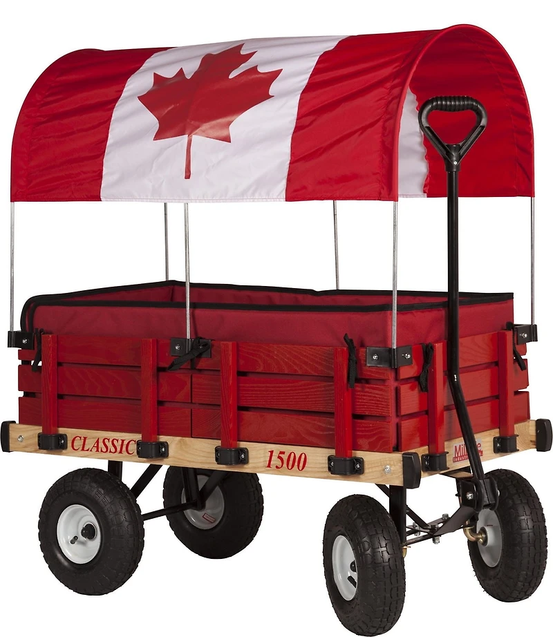 Millside Classic Canada Kids wood Wagon with pads