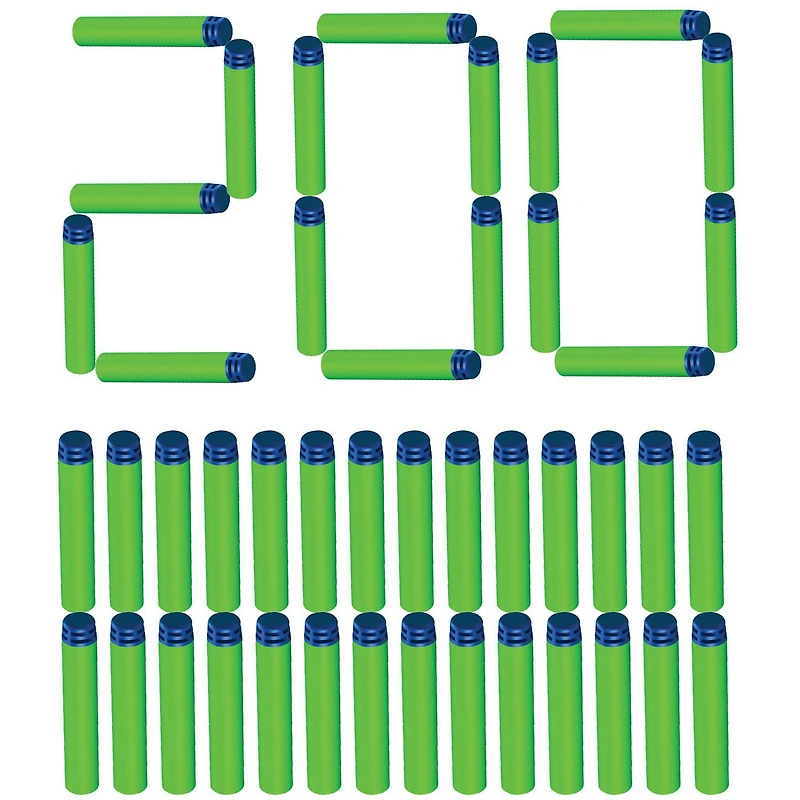 Recharge Adventure Force 200 fléchettes - Fonctionne avec tous les blasters Adventure Force et la plupart des blasters des grandes marques, tire jusqu'à 100 pieds fléchettes universelles volent jusqu'à 100 pieds