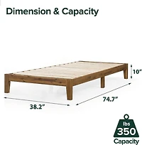 Zinus Lucinda 10 inch Wood Platform Bed Frame