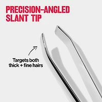 Pince à épiler à bouts obliques Revlon, outil d’épilation polyvalent de haute précision, fabriqué en acier inoxydable de grande qualité POINTE TWZ SLT 0,031 lb