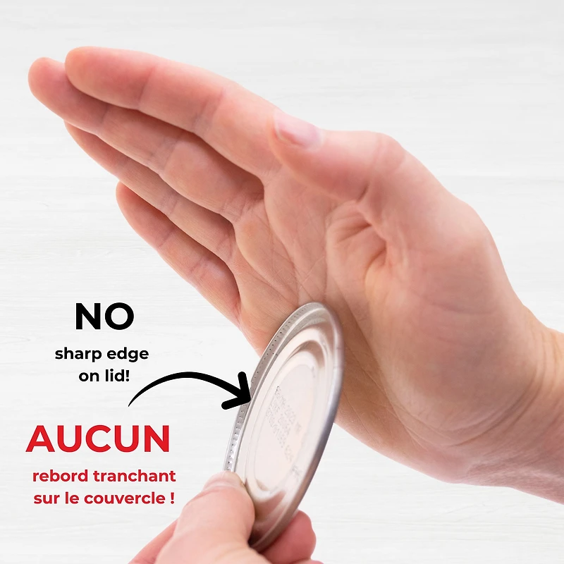 Starfrit Ouvre-Boîte Little Beaver, Sécuritaire, Retient Le Couvercle, Sans Rebords Tranchants, Poignée Confortable, Garantie 3 Ans, Blanc Ouvrez vos conserves sans toucher le couvercle avec l'ouvre-boîte LITTLE BEAVER de Starfrit. Sécuritaire sans rebords tranchants, hygiénique car le couvercle ne touche pas aux aliments, pratique pour droitiers et gauchers. Compact et facile à laver, idéal pour la cuisine au quotidien.