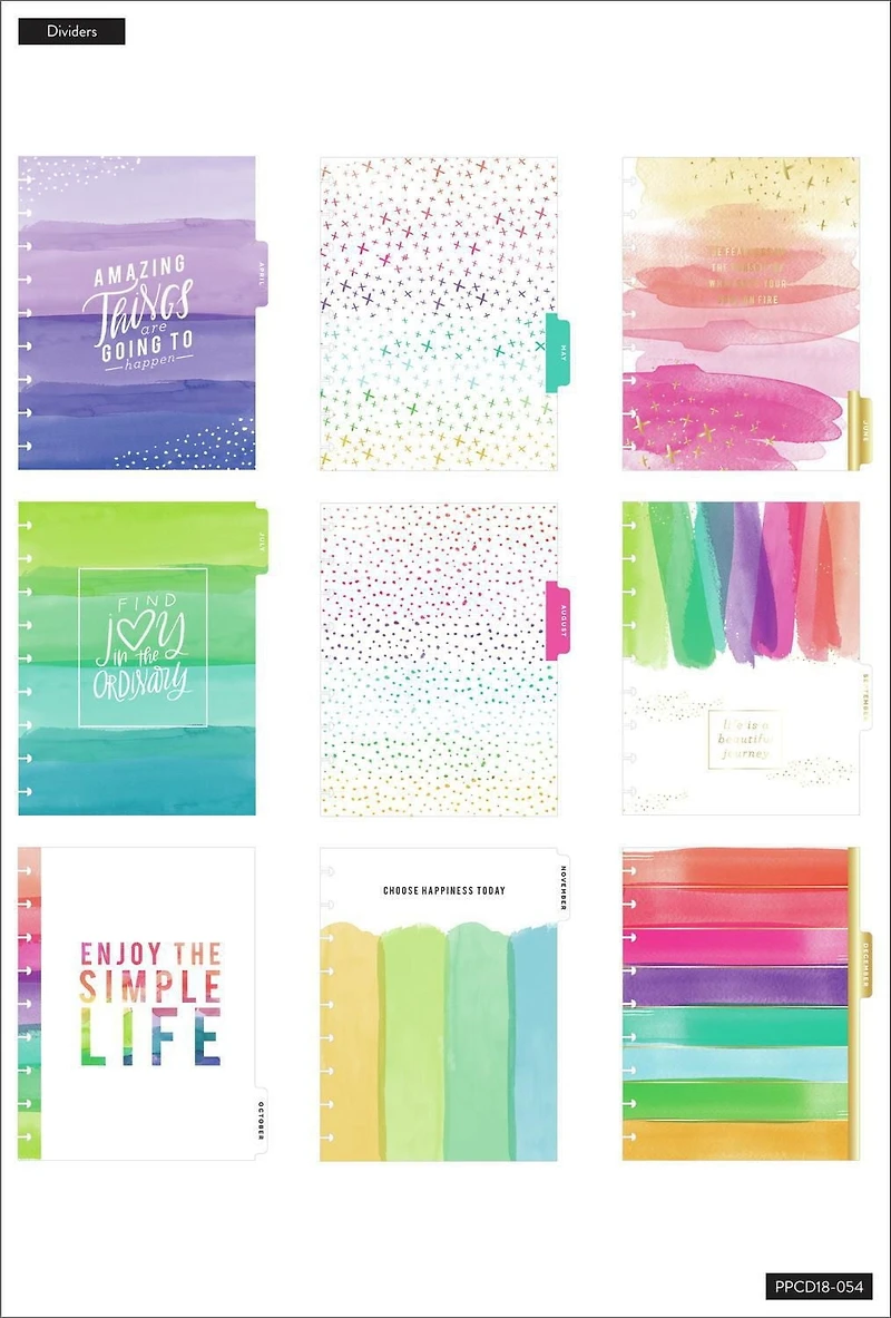 The Happy Planner Classic Shine Bright 18 Month Planner, July 2021 - December 2022, THP Shine Bright 18Mo Plnr
