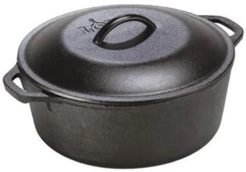 Lodge Cast Iron Dutch Oven, 5 quart.