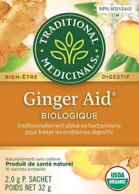 Traditional Medicinals Ginger Aid