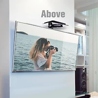 Tablette CJ Tech réglable en verre pour console ou lecteur DVD Compatible avec les supports TV universels