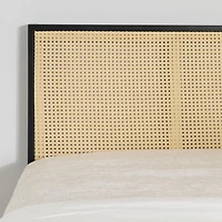 Lit plateforme en métal avec cannage de la collection Hoya South Shore