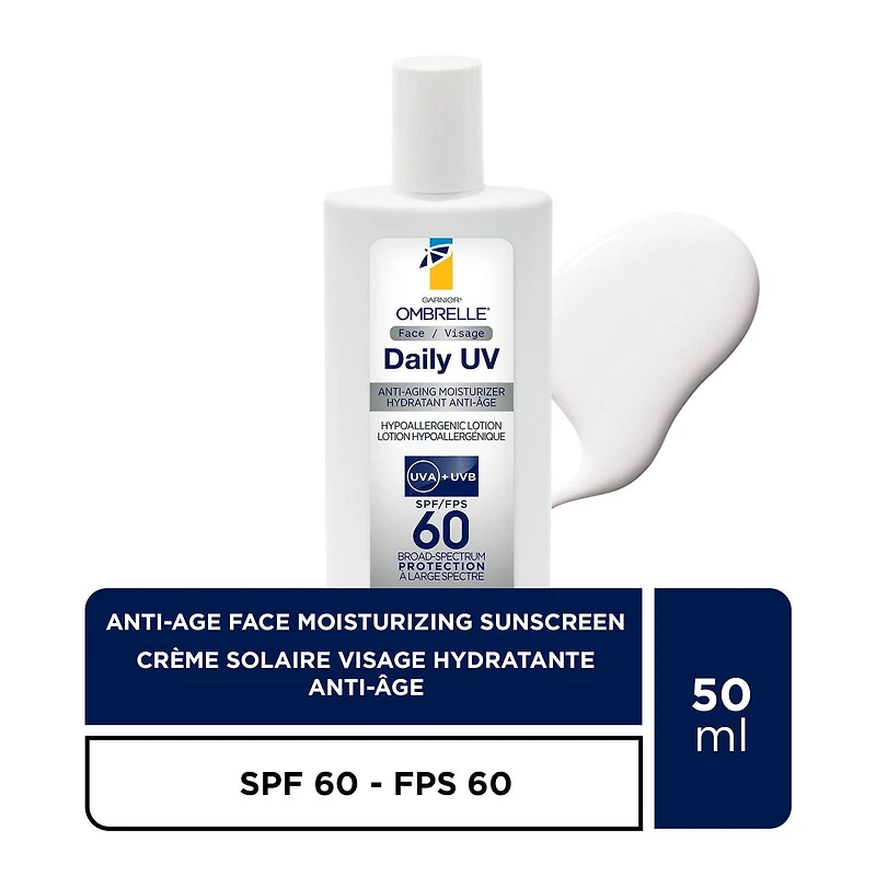 Ombrelle Daily UV Anti-Aging Face Sunscreen SPF 60, 50ml