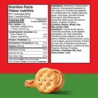 RITZ, Peanut Butter Cracker Snackwiches, Filling Made With Real Peanut Butter, 312 g (Pack of 8)