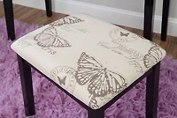 Ensemble de coiffeuse Joanna papillon noir
