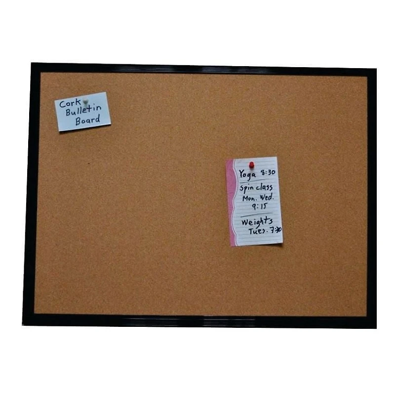 Jelinek Cork Gym Bulletin Board, 18” x 24” framed