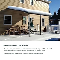 Canopia by Palram Sierra 7.4 ft. x 7.5 ft. Aluminum Patio Cover - White