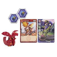Bakugan, Dragonoid, 2-inch Tall Geogan Rising Collectible Action Figure and Trading Card