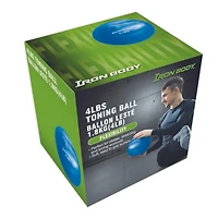 IBF Iron Body Fitness 4 lb. Toning Balls Pair - 2 x 4 lbs. Toning Balls for Pilates, Yoga, Aerobics, and Stretching