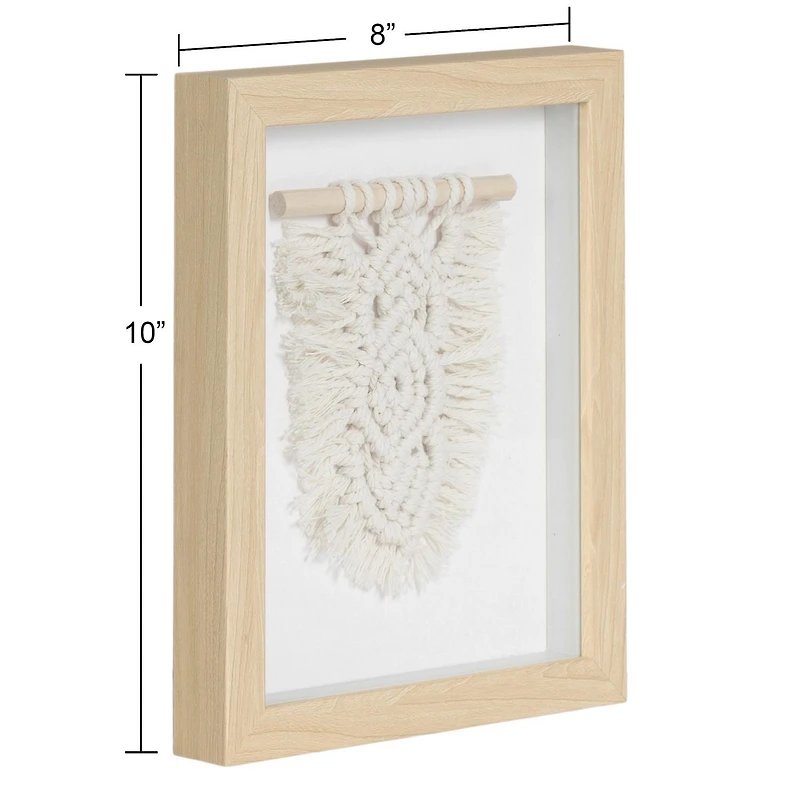 Œuvre d'art encadrée de Macramé tissé Design 1 hometrends