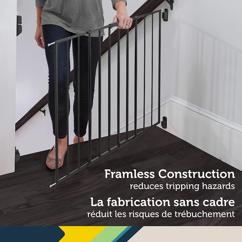 Barrière métallique extensible pour haut des escaliers de Safety 1st