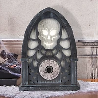 Lighted Decor EmoteGlow Haunted Radio Skull (White)