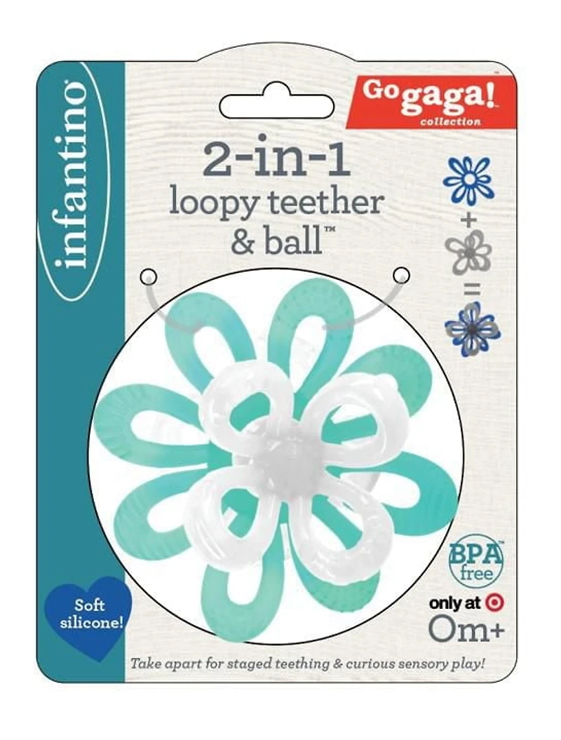 Infantino Boucles de dentition et BALL boule de dentition en silicone