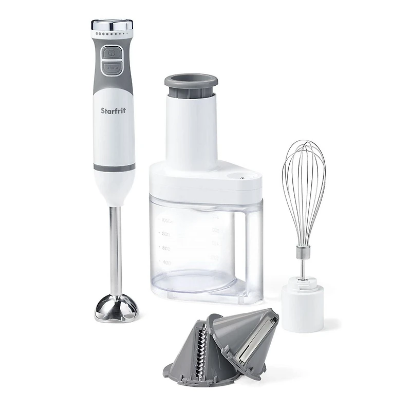 Starfrit 4-in-1 Hand Blender, 10-speed control dial