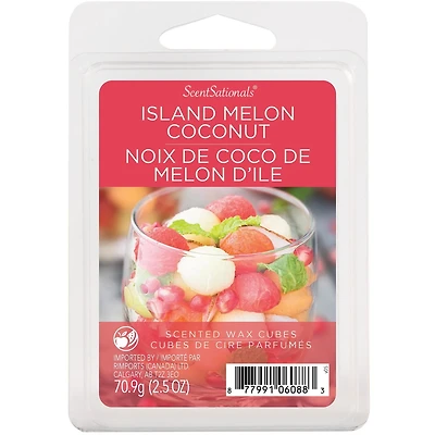 ScentSationals Scented Wax Cubes - Island Melon Coconut, 2.5 oz (70.9 g)