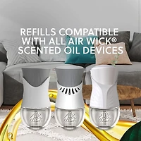 Air Wick Plug In Scented Oil Kit, Woodland Pine, 1 Warmer + 2 Refills (2x20mL)