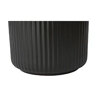 Anko Small Black Ribbed Canister, Small Canister