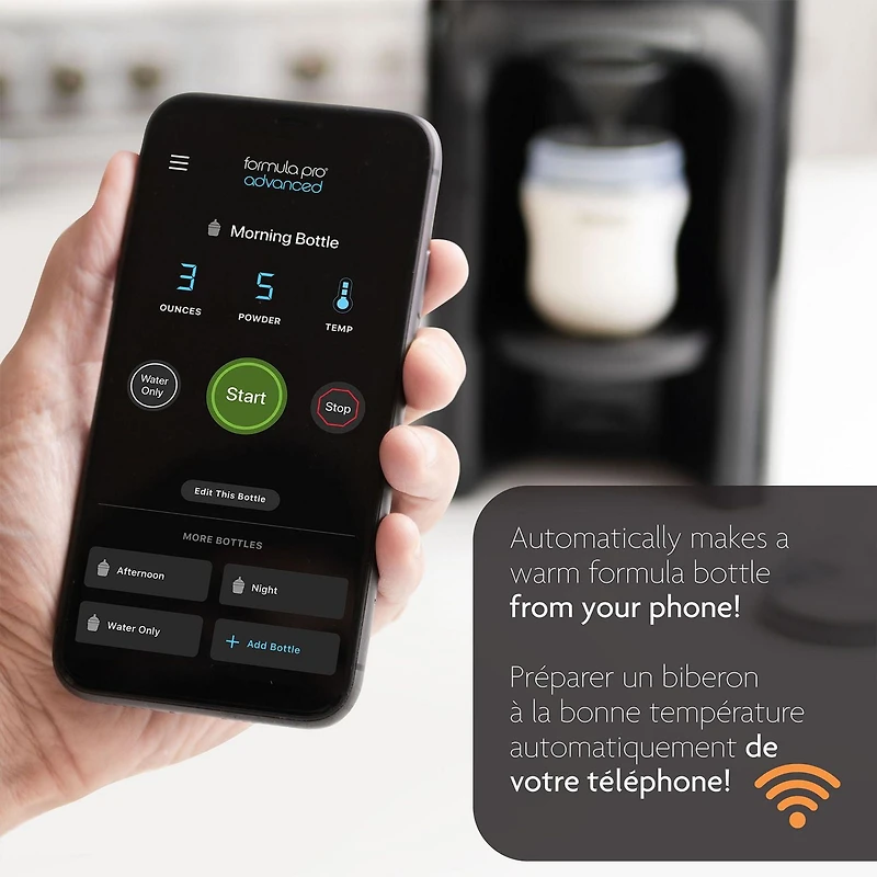 Distributeur de préparation lactée Formula Pro Advanced Wi-Fi de Baby Brezza - Noir