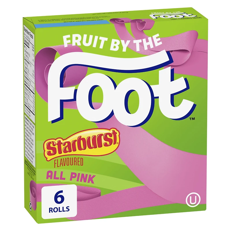 Fruit By The Foot by Betty Crocker Gluten Free Starburst Flavoured, 6 rolls, 128 g
