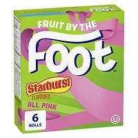 Fruit By The Foot by Betty Crocker Gluten Free Starburst Flavoured, 6 rolls, 128 g