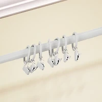 Anneaux à pince à rideaux blanche Mainstays de 2,5 cm (paquet de 7)
