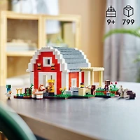 LEGO Minecraft La grange rouge 21187 Ensemble de construction (799 pièces)