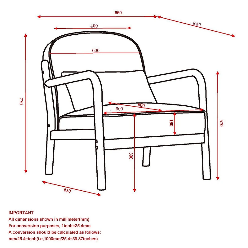 Milieu du siècle moderne Tissu Bouclé Fauteuil, Tissu - Blanc et Noyer