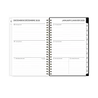 2025 Weekly Monthly Planner, 5 x 8, Blue Sky, Naveah, 5x8 Weekly/Monthly Planner