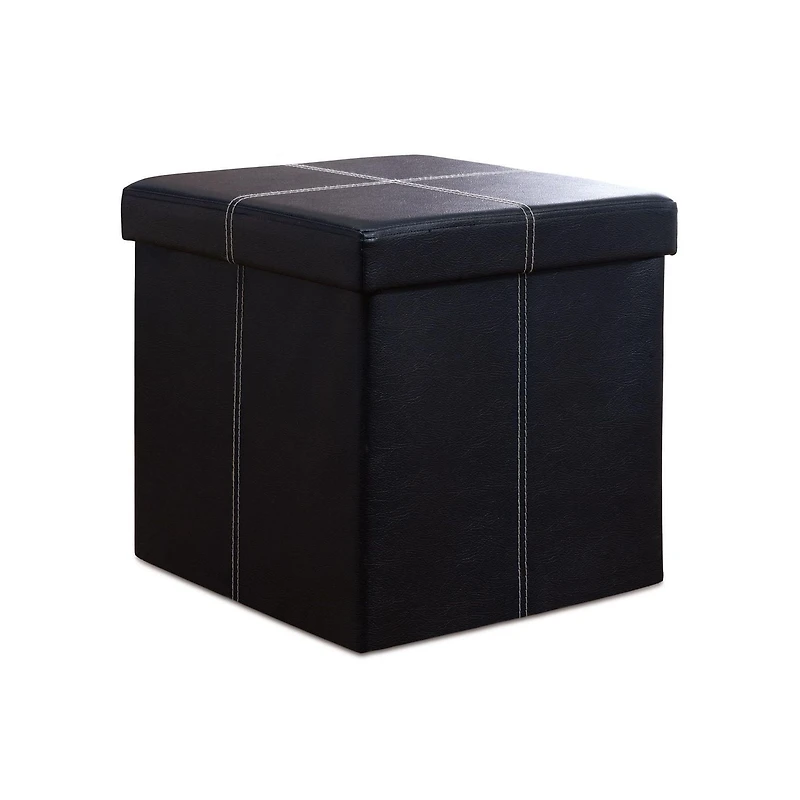 Pouf de rangement pliable