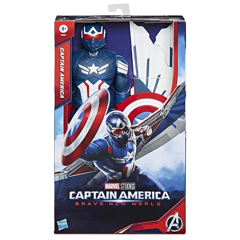Marvel Studios Captain America Brave New World, 12-Inch Deluxe Captain America Action Figure