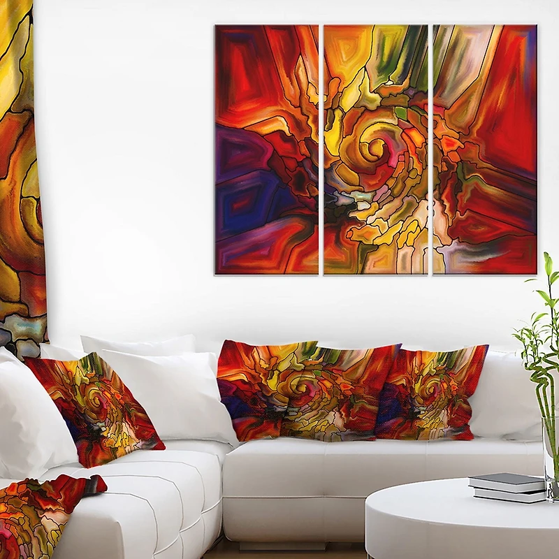 Impression sur toile « Illusions Of Stained Glass » Design Art