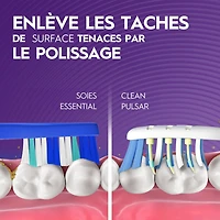 Brosses à dents à pile blanchissantes Oral-B Pulsar, souple 2 unités