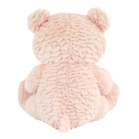 Way To Celebrate Valentine’s Day Large Goldie Heart Bear, Pink
