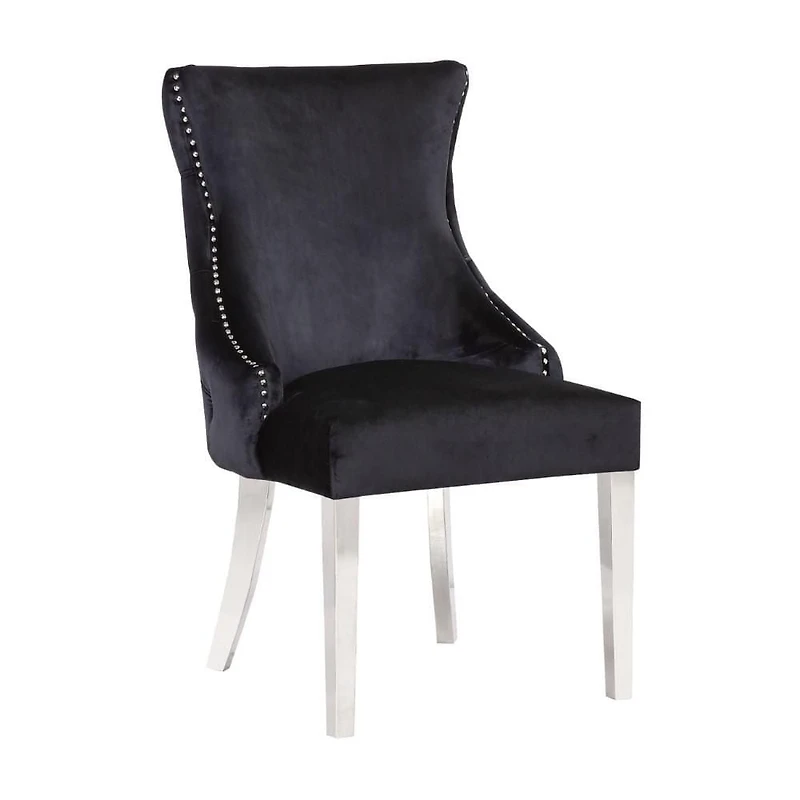 STONEFORT CHAIR – STEEL in Black SET OF 2