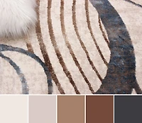 ECARPET Leah Contemporary/Modern Area Rug for Living Room, Bedroom, Dining Room, Entrance, Hallway and More.
