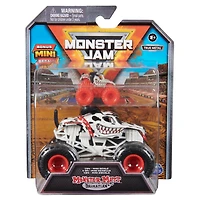 Monster Jam, Monster truck officiel en métal moulé Dalmatian, échelle 1:64, avec mini-véhicule collector à l'échelle 1:87 en cadeau, jouets pour filles et garçons à partir de 3 ans