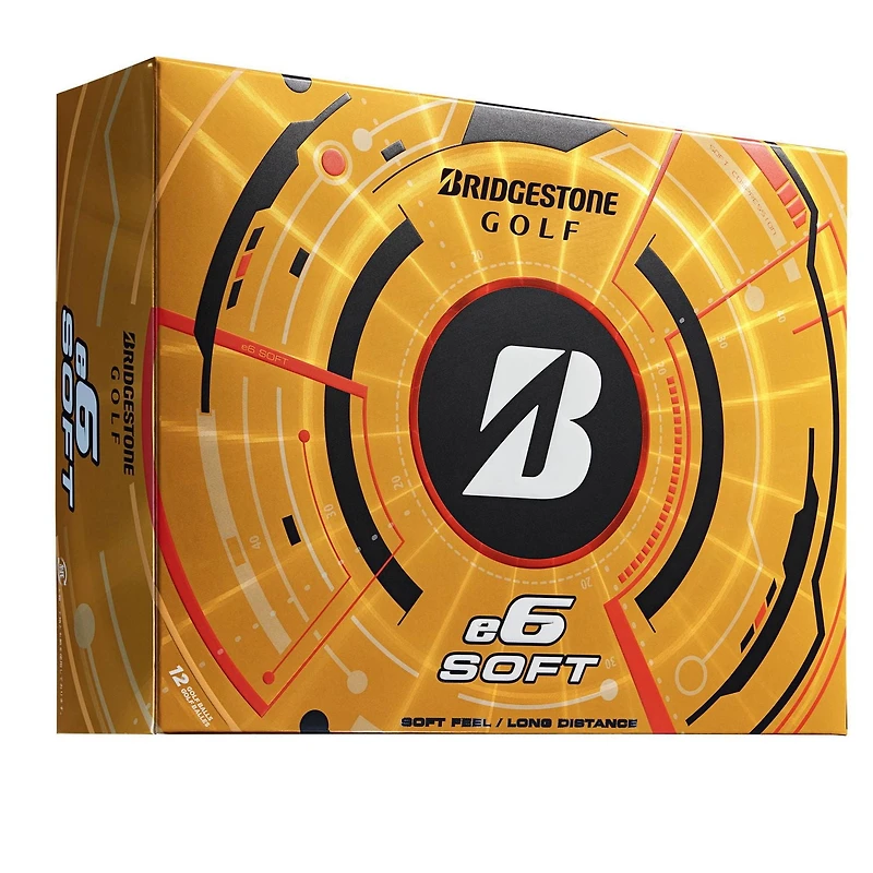 Bridgestone Golf Balles E6 - Souple, Blanc,  Dz