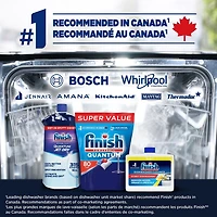 Finish Dishwasher Detergent, Quantum Max, Fresh, Mega Value Pack, 80 Tablets, Shine and Glass Protect, Dishwasher Detergent