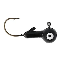 Eagle Claw WBH38-4 Ball Head Jig, 3/8oz, 10pk, BLACK