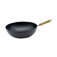 Starfrit Carbon Steel 11-inch (28 CM )  Wok, STARFRIT BLACK WOK