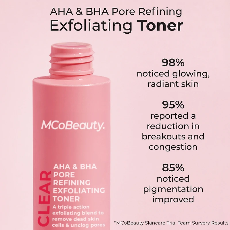 Mco Beauty AHA & BHA Pore Refining Exfoliating Toner