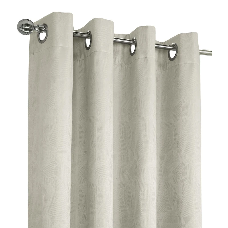 Ethal 100% Blackout Grommet Curtain Panel Pair 52" x 95" each in White