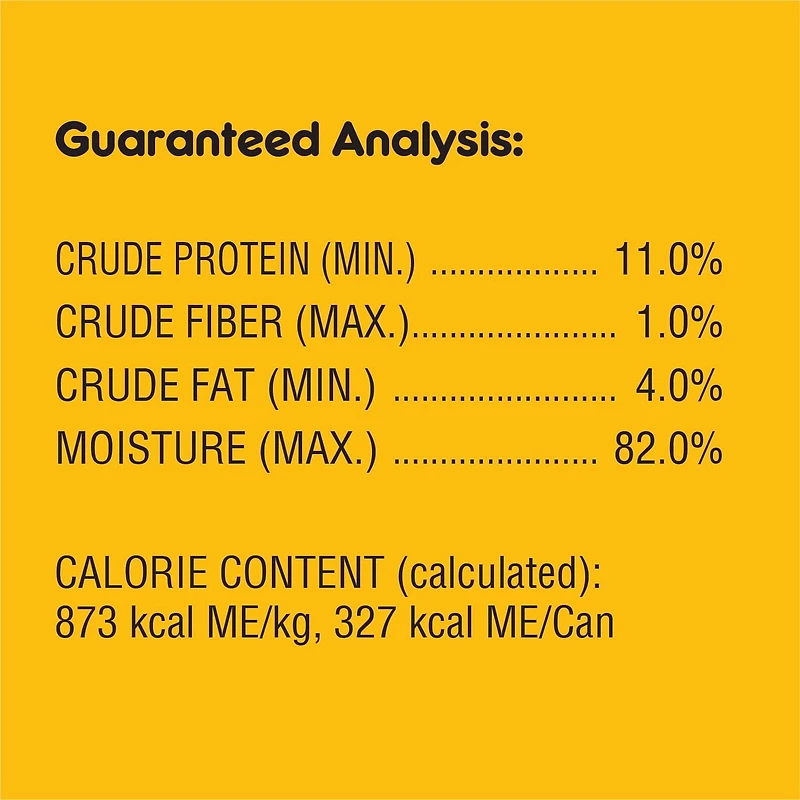 Nourriture pour chiens PEDIGREE TENEUR ÉLEVÉE EN PROTÉINES saveur de poulet et de dinde en sauce 375g