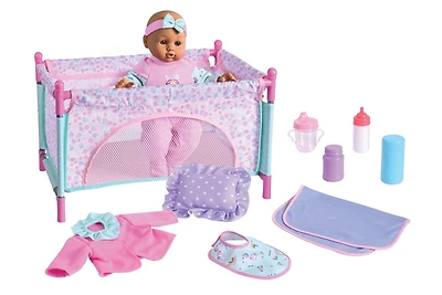 My Sweet Baby Baby Doll with Playpen Play Set