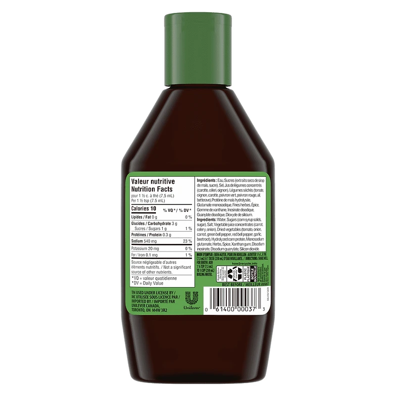 Bovril Vegetable Concentrated Liquid Stock, 250 mL Concentrated Liquid Stock